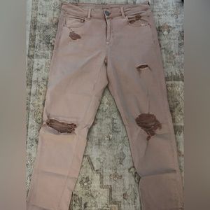 Light Pink Super Stretch American Eagle Denim
